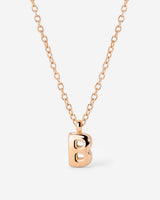 Bubble Letter Necklace Roségold