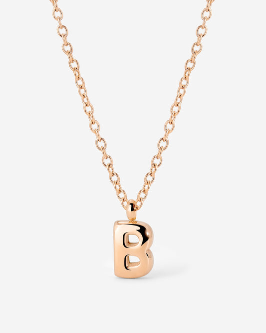 Bubble Letter Necklace Roségold