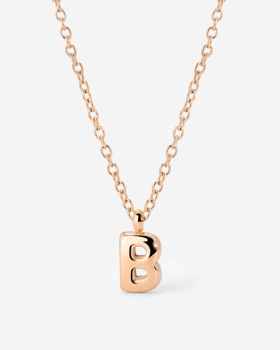 Bubble Letter Necklace Roségold