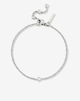 Solitaire Stone Bracelet Silber