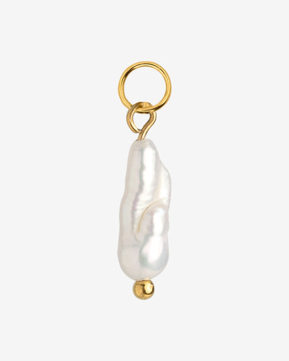 Lisas Power Pearl Hoop Set Gold