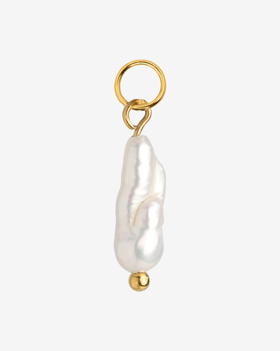 Lisas Power Pearl Hoop Set Gold