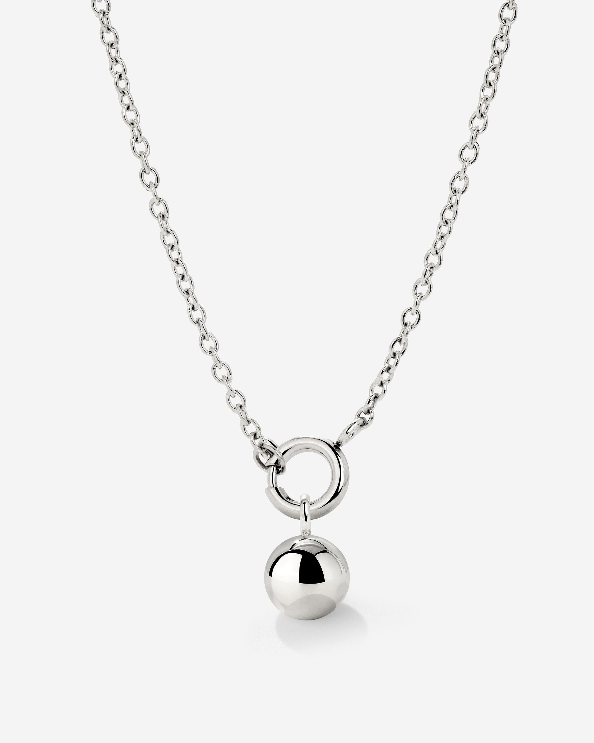Bubbly Classic Chain Necklace Set Silber