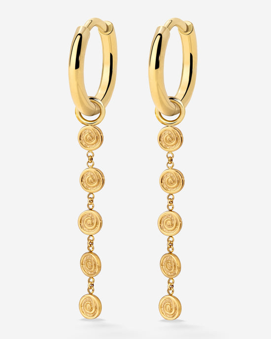 Sweet Swirl Hoop Set Small Gold