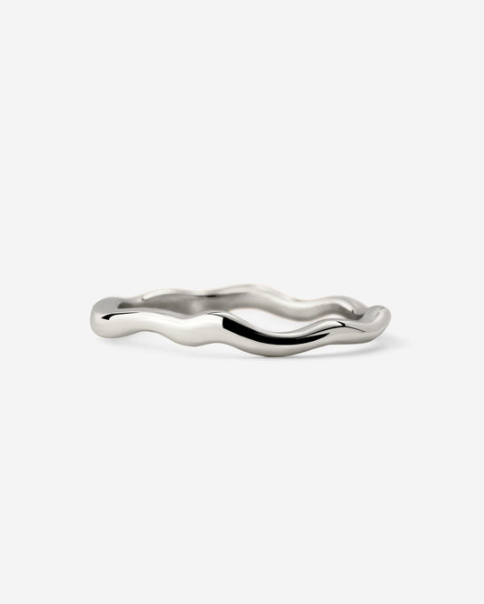 Flowing Ring Silber