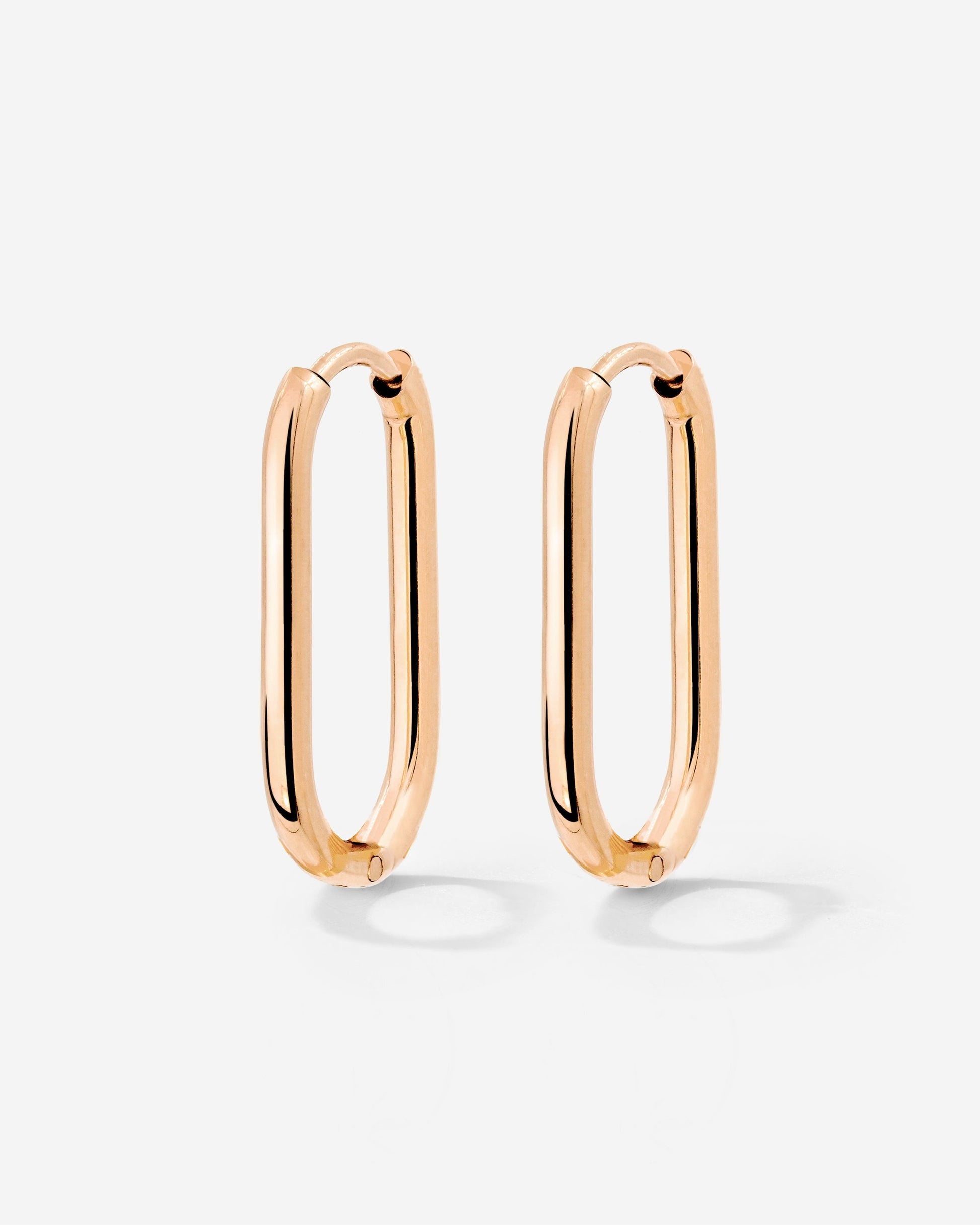 Oval Hoops Small Roségold