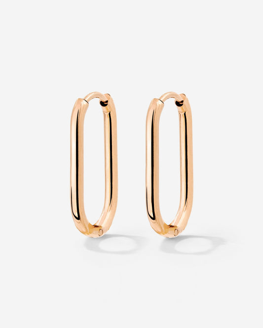 Oval Hoops Small Roségold