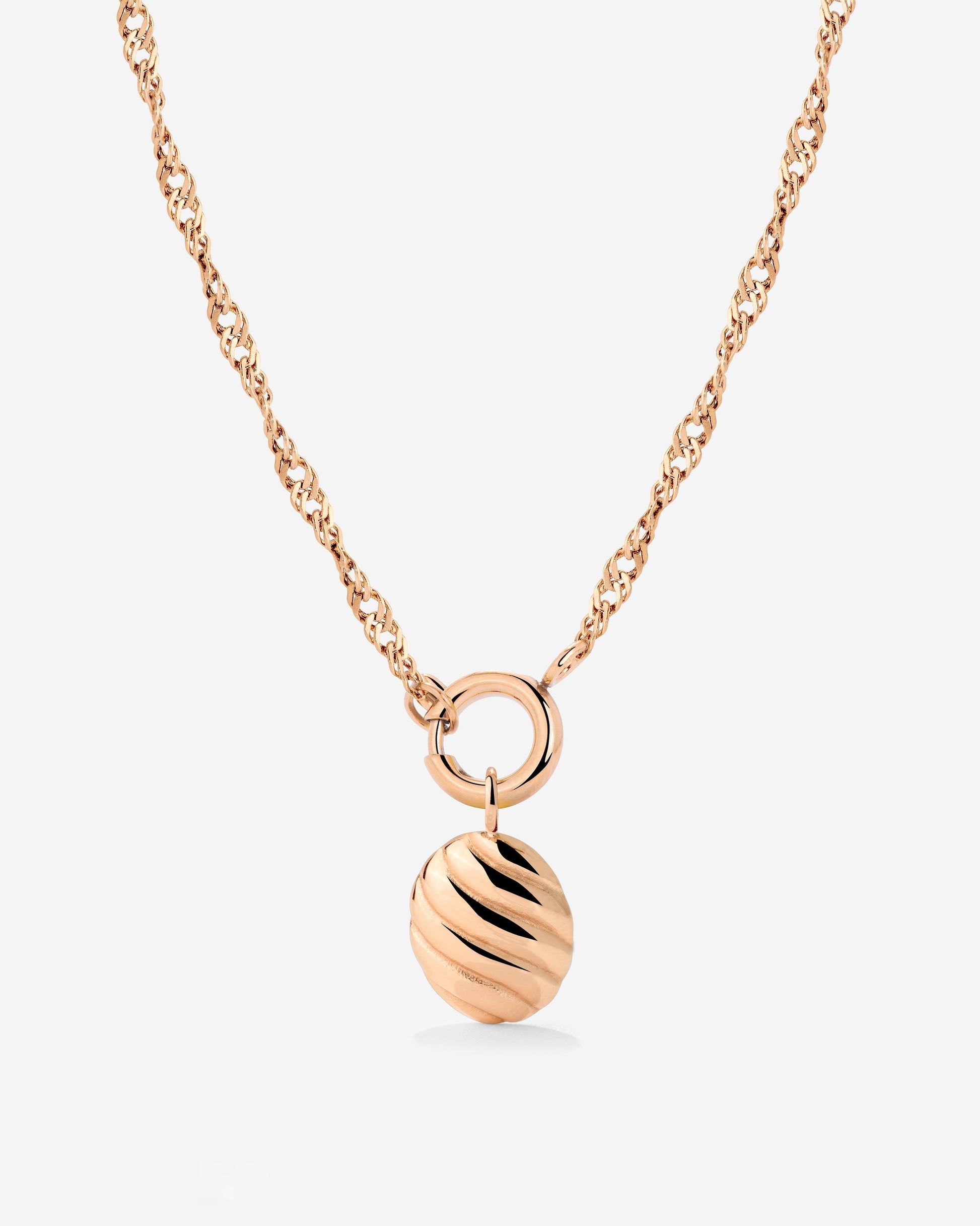 Serenity Singapore Chain Necklace Set Roségold