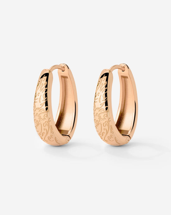 Desert Glow Hoops Roségold