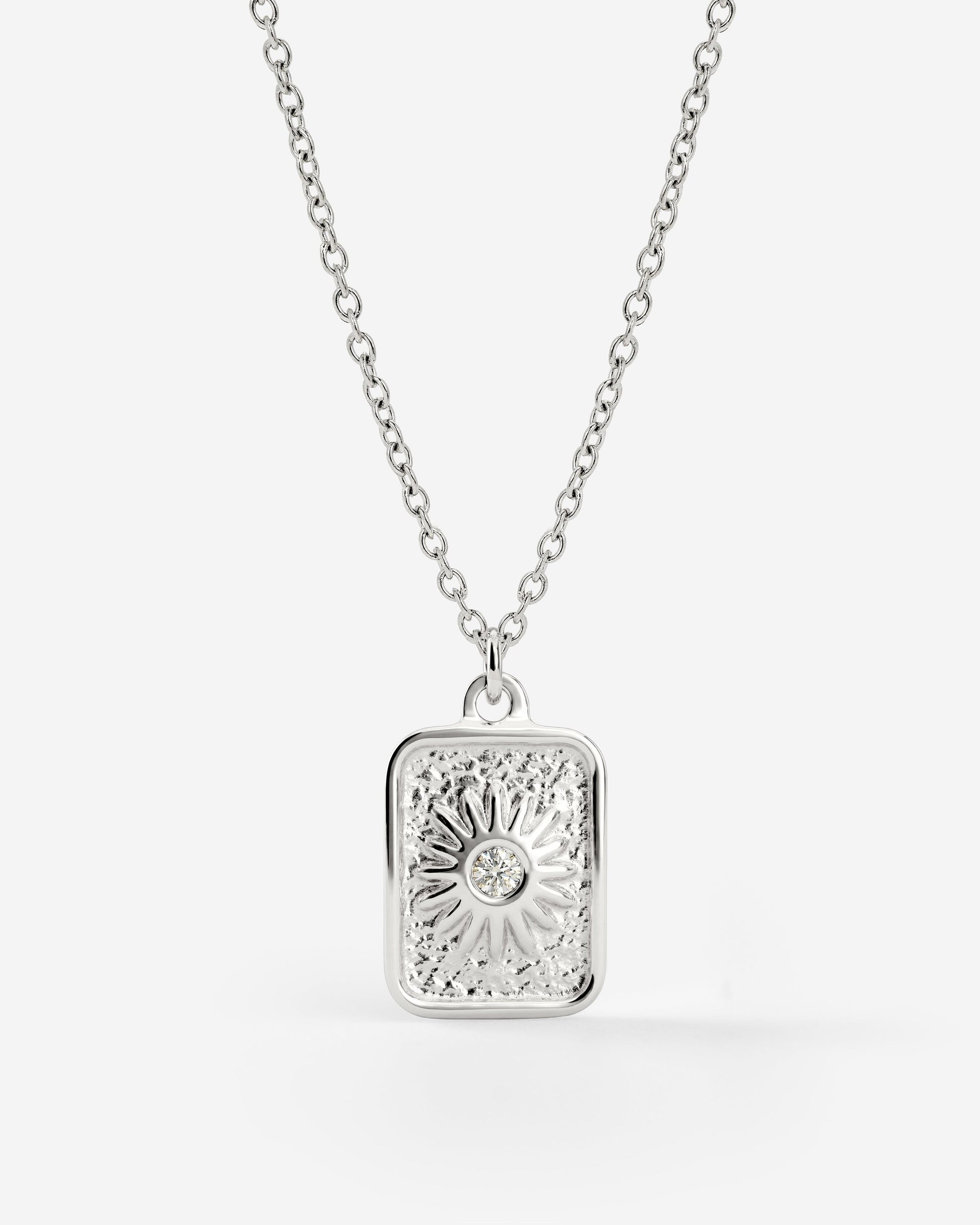 Sun Relic Necklace Silber