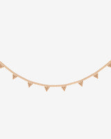 Tiny Beads Necklace Roségold