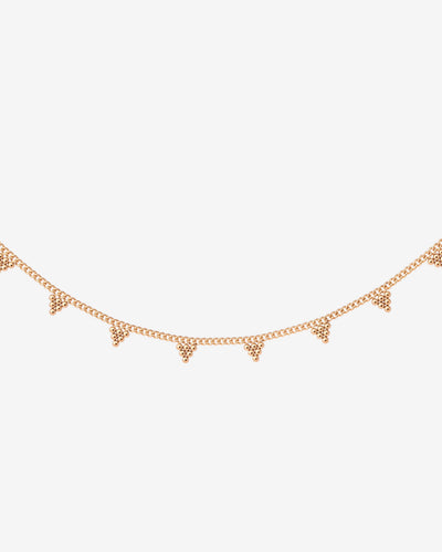 Tiny Beads Necklace Roségold