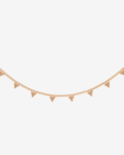 Tiny Beads Necklace Roségold