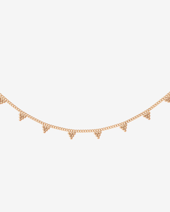 Tiny Beads Necklace Roségold