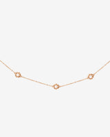 Flower 'n' Beads Necklace Roségold