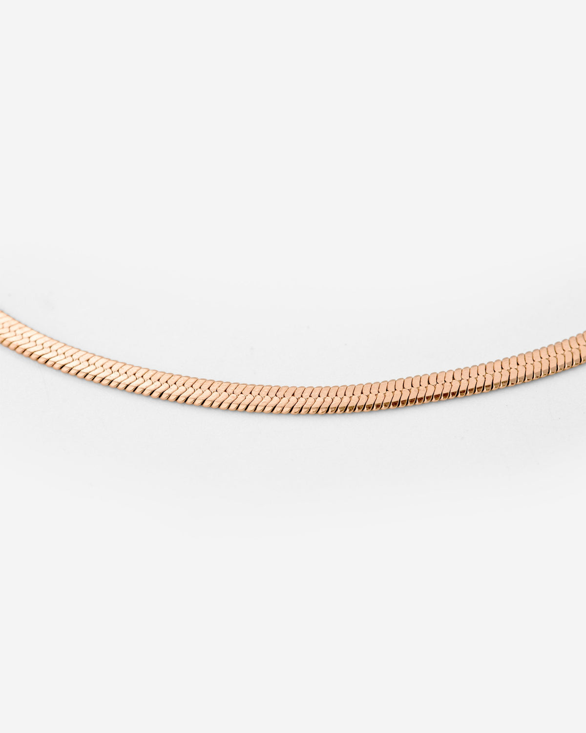 Slim Herringbone Anklet