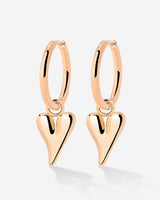 Flowy Heart Hoop Set Medium Roségold