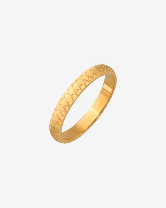Cute Pattern Ring Gold