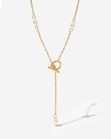 Cascade Pearl Y-Necklace