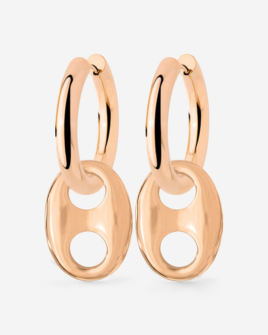 Chunky Gem Find Hoop Set Medium Roségold