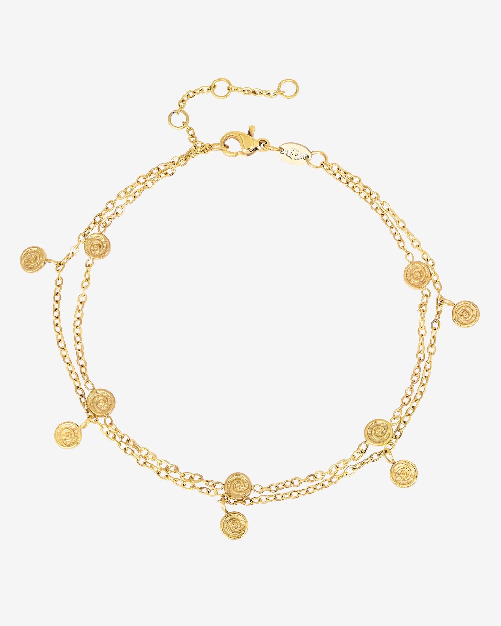 Swirl'n Double Bracelet Gold