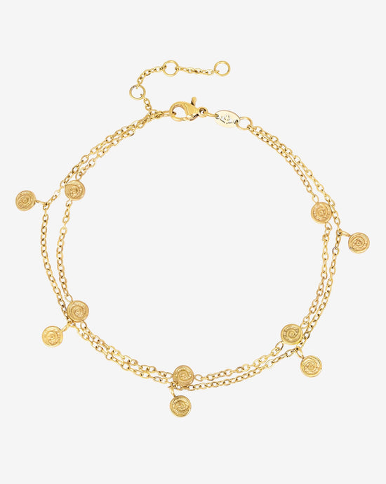 Swirl'n Double Bracelet Gold