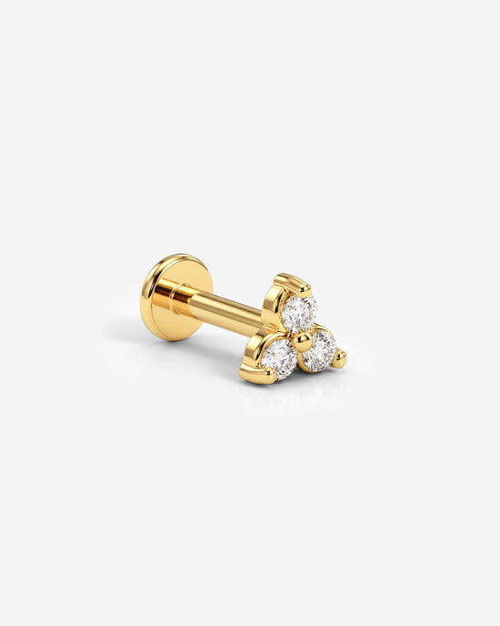 Sparkle Piercing Stud Gold