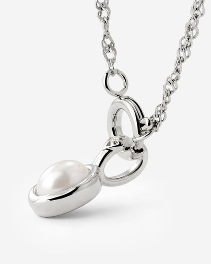 Glazed Singapore Chain Necklace Set Silber