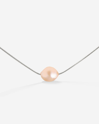 Blush Pearl Choker Silber