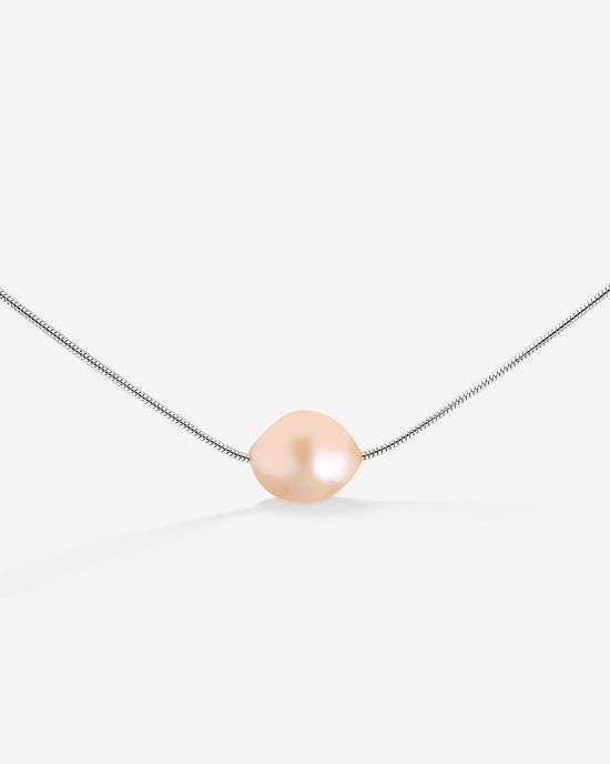 Blush Pearl Choker Silber