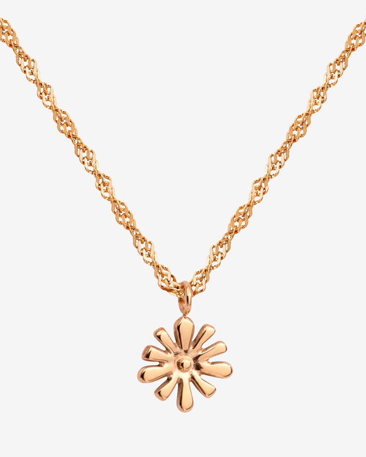 Flowery Necklace Roségold