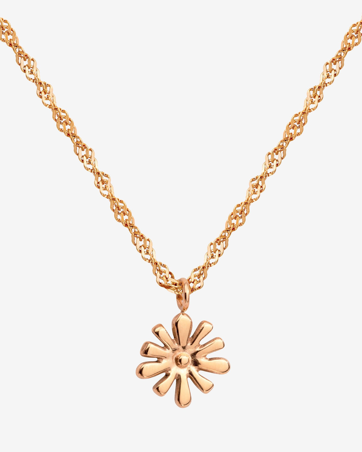 Flowery Necklace Roségold