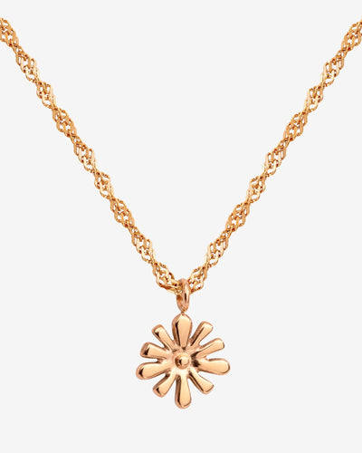Flowery Necklace Roségold
