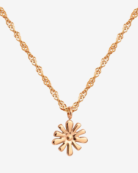 Flowery Necklace Roségold
