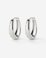 Desert Glow Hoops Silber