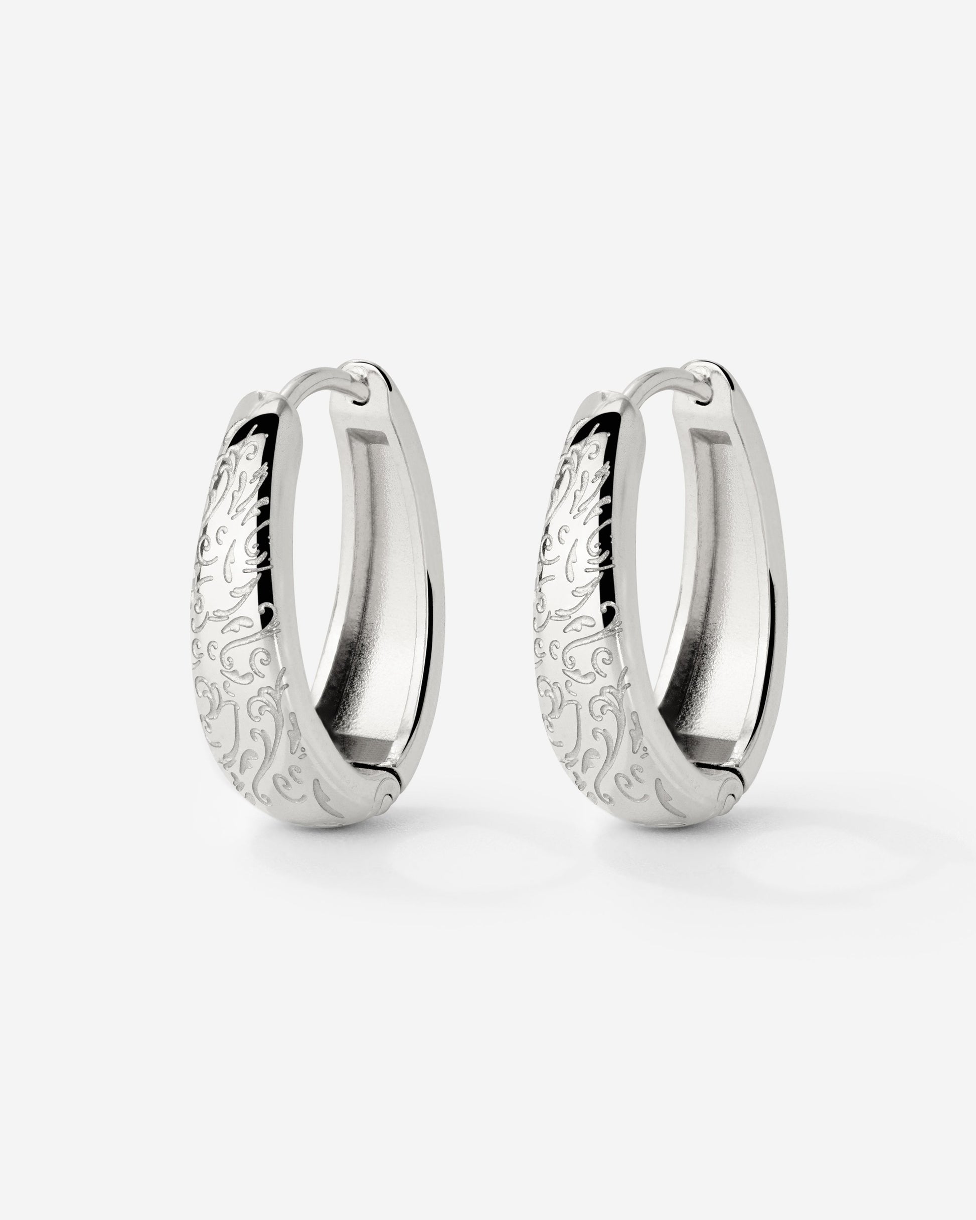 Desert Glow Hoops Silber