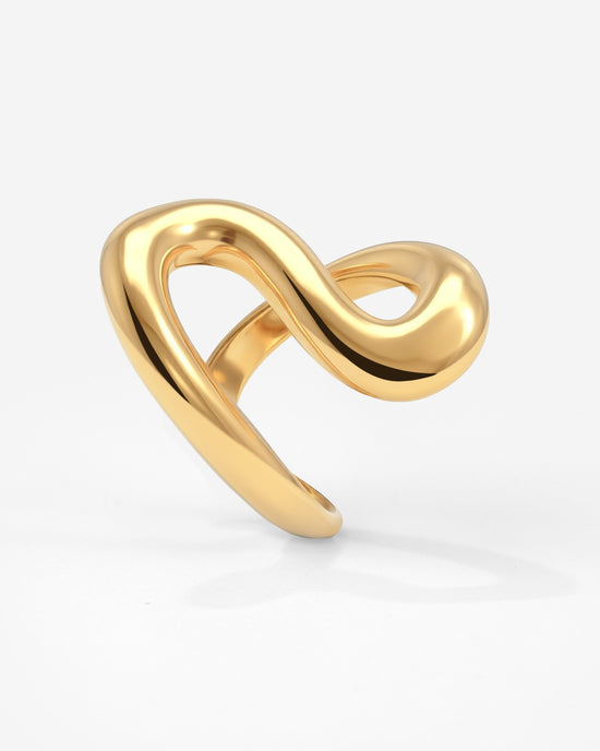 Coiled Ring Gold