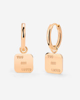 You are loved Hoop Set Small Roségold