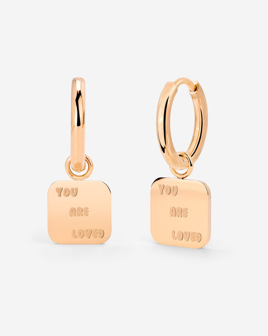 You are loved Hoop Set Small Roségold