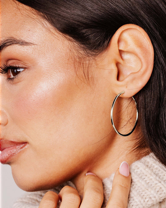 Maxi Hoops Silber