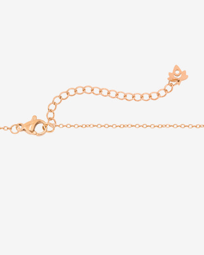 Flower 'n' Beads Necklace Roségold