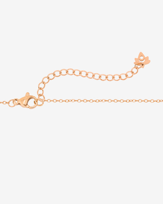 Flower 'n' Beads Necklace Roségold