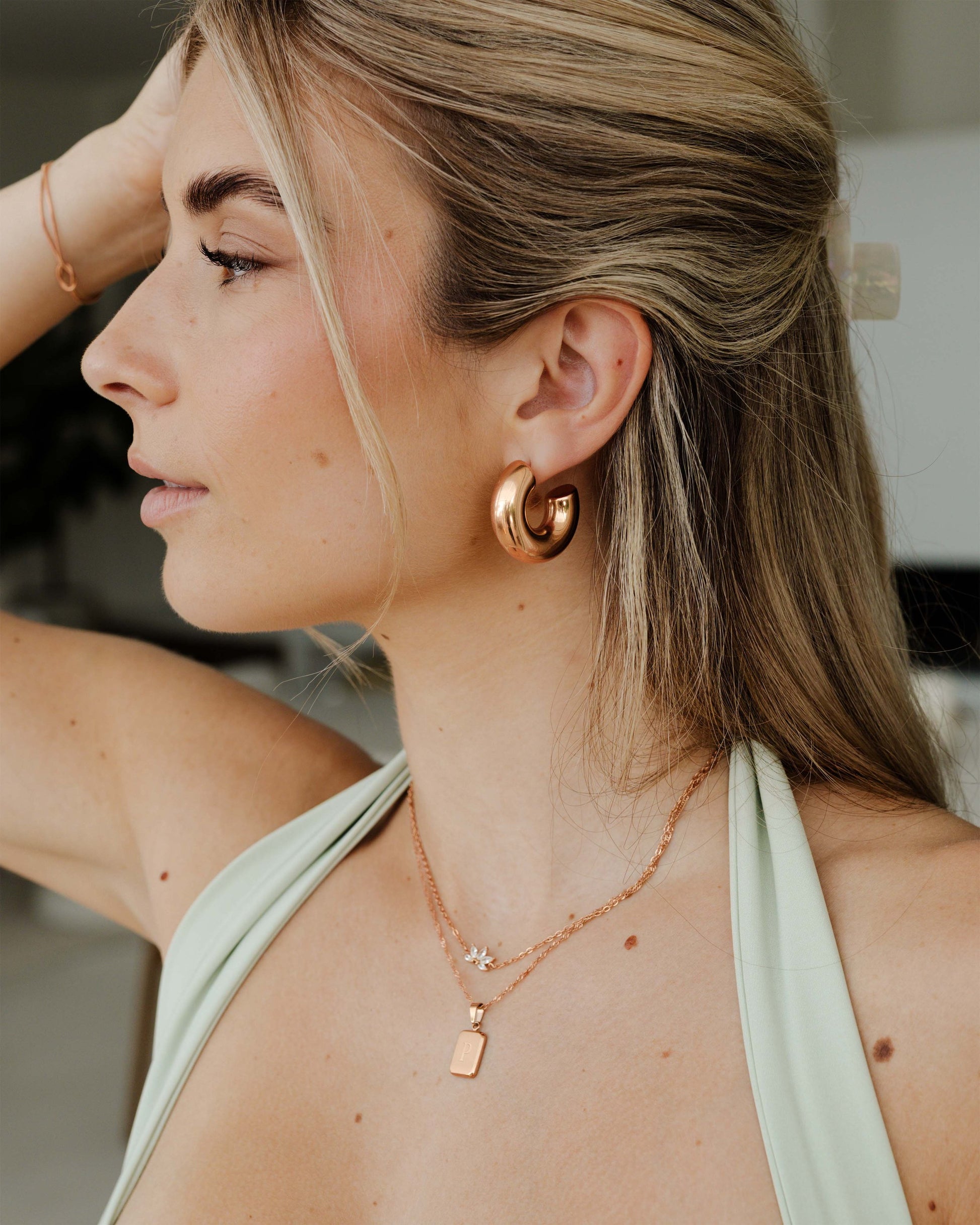 Chunky Hoop Studs