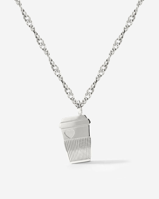 Petit Café Necklace Silber