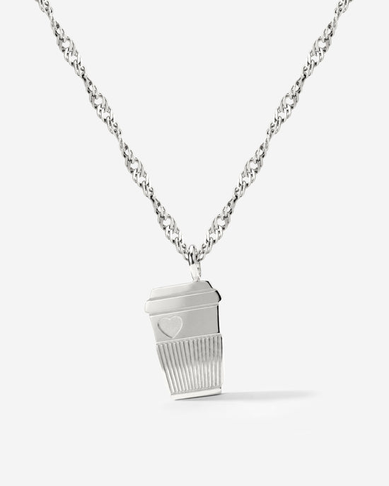 Petit Café Necklace Silber