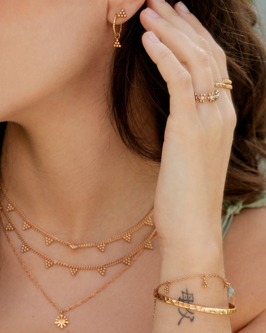 Tiny Beads Bracelet Roségold