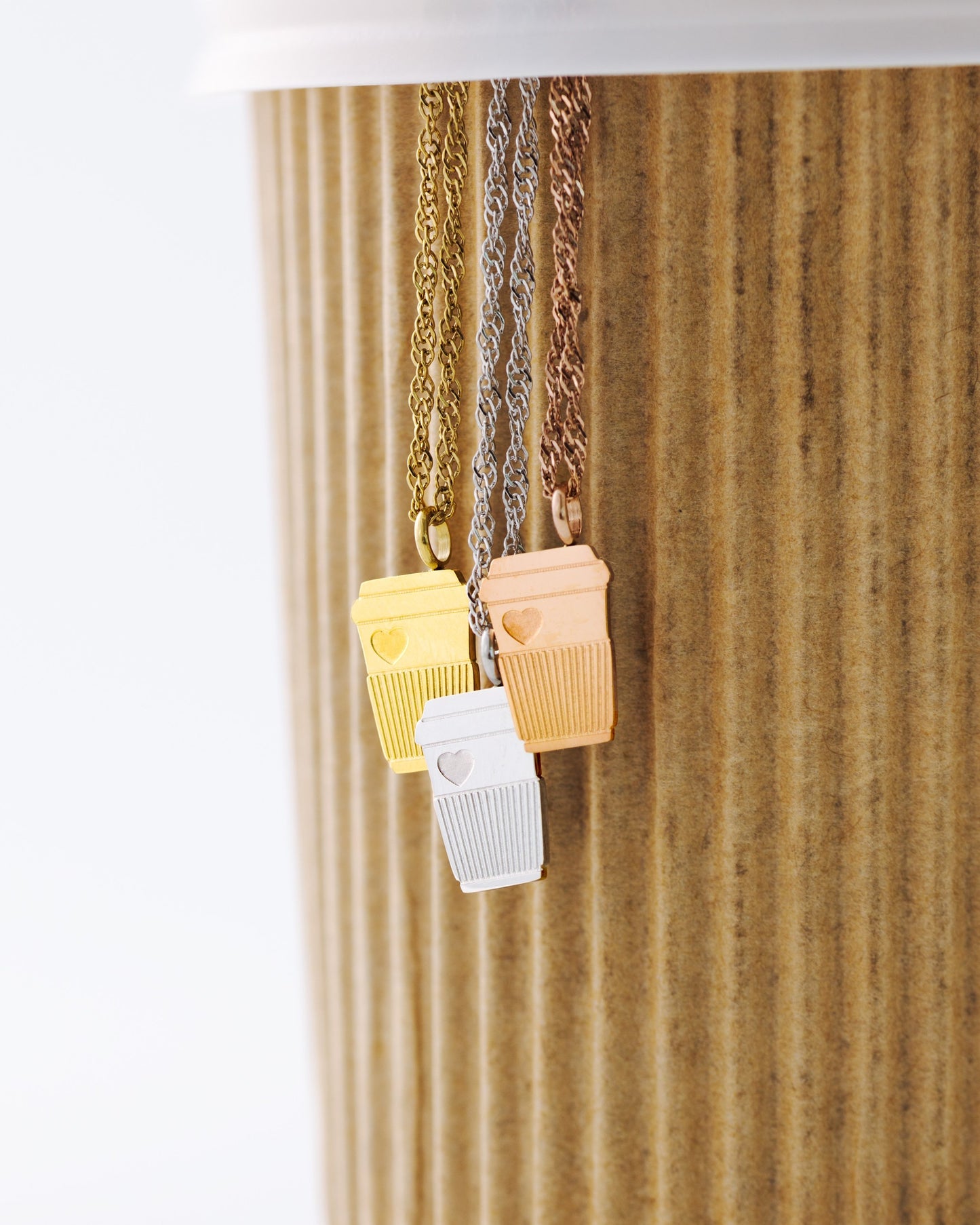 Petit Café Necklace Silber