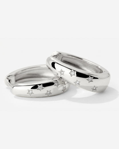 Starstruck Hoops Silber