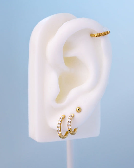 Glimmer Hoop Bundle Silber