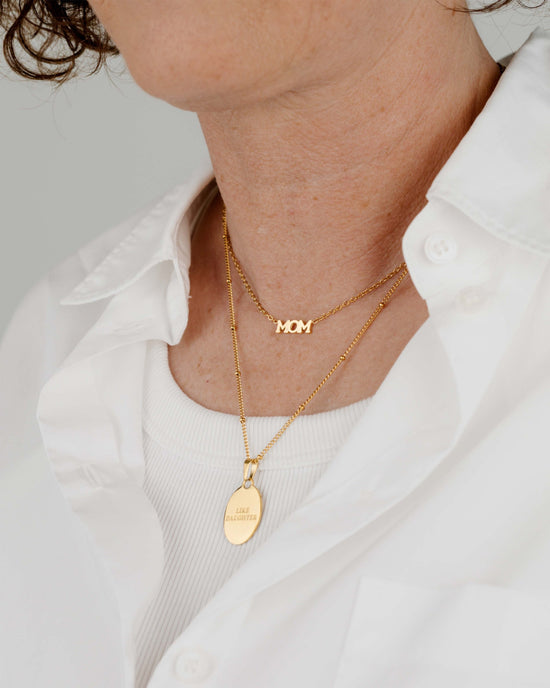 Mom Forever Necklace Gold